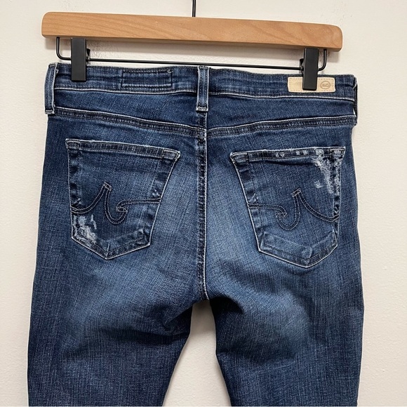 AG The Legging Destroyed Raw Hem Super Skinny Ankle Jean Size 27 - Picture 8 of 12